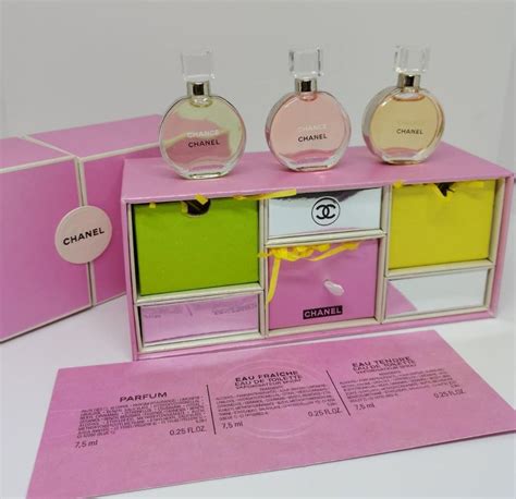 chanel miniature fragrance set|chanel miniature perfume gift set.